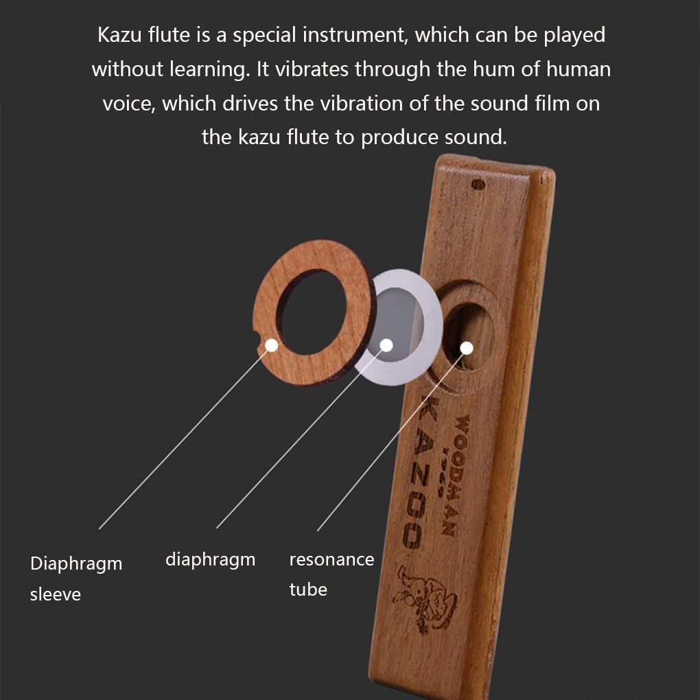 Holz Kazoo Rohr Erwachsene freundlicher Pädagogisches Volk Musikalische