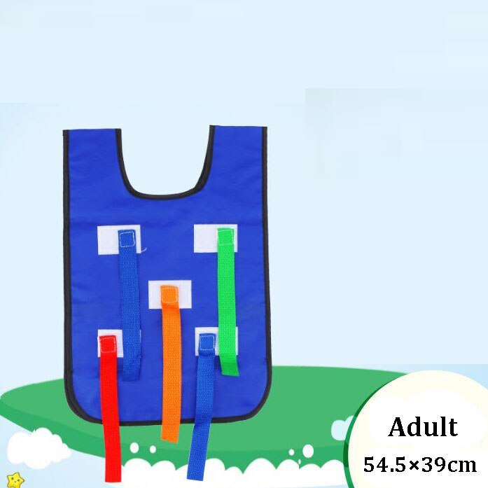 Kids & Volwassen Outdoor Grappig Spel Speelgoed Riem Vest Kleuterschool Kid Catching Staart Training Apparatuur Teamwork Spel Kinderen Speelgoed Zxh: Adult Vest blue