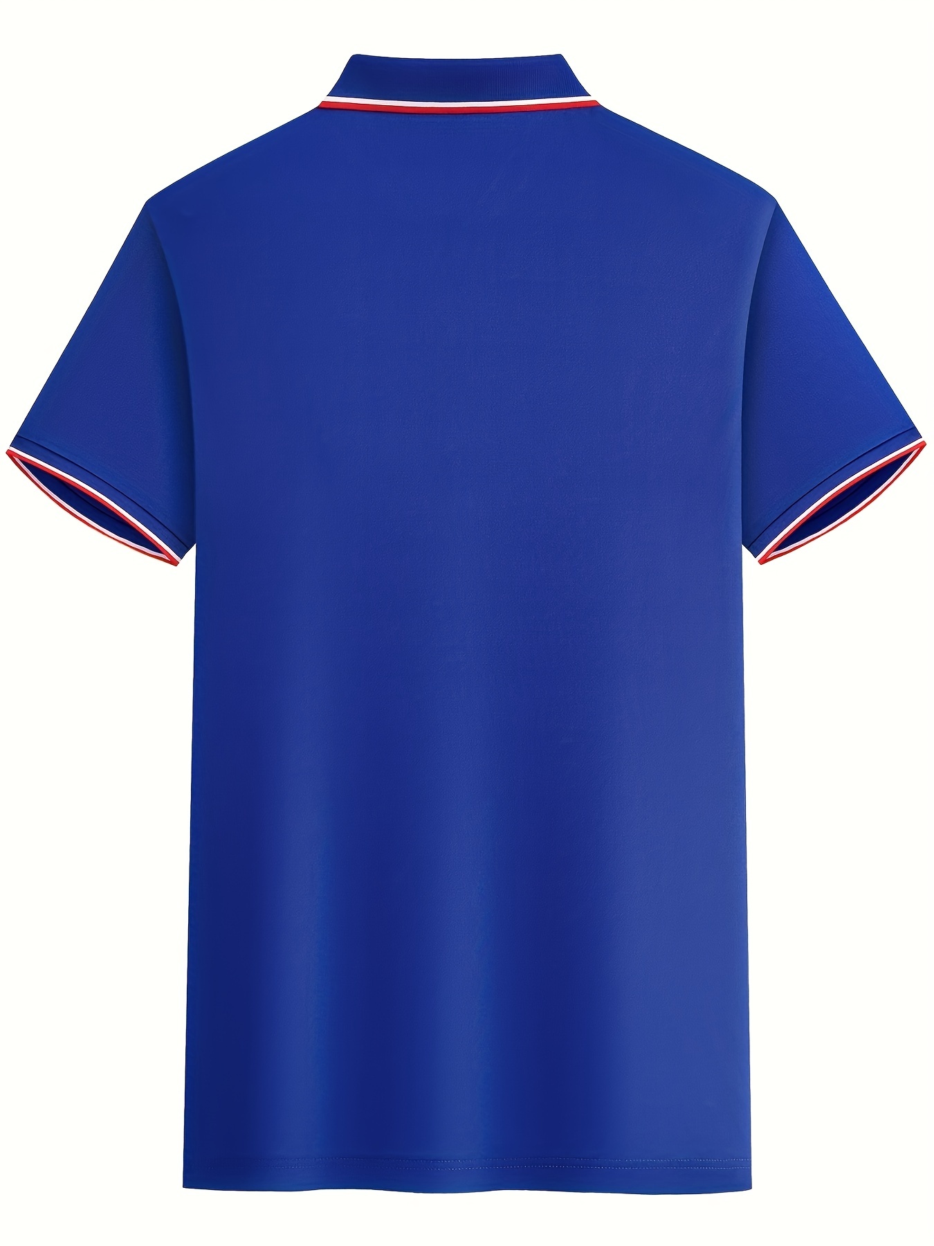 Herren-Sommer-Poloshirt aus 100er Baumwolle, modisch, lässig, Rittermuster, locker, großes Revers, kurzärmelig