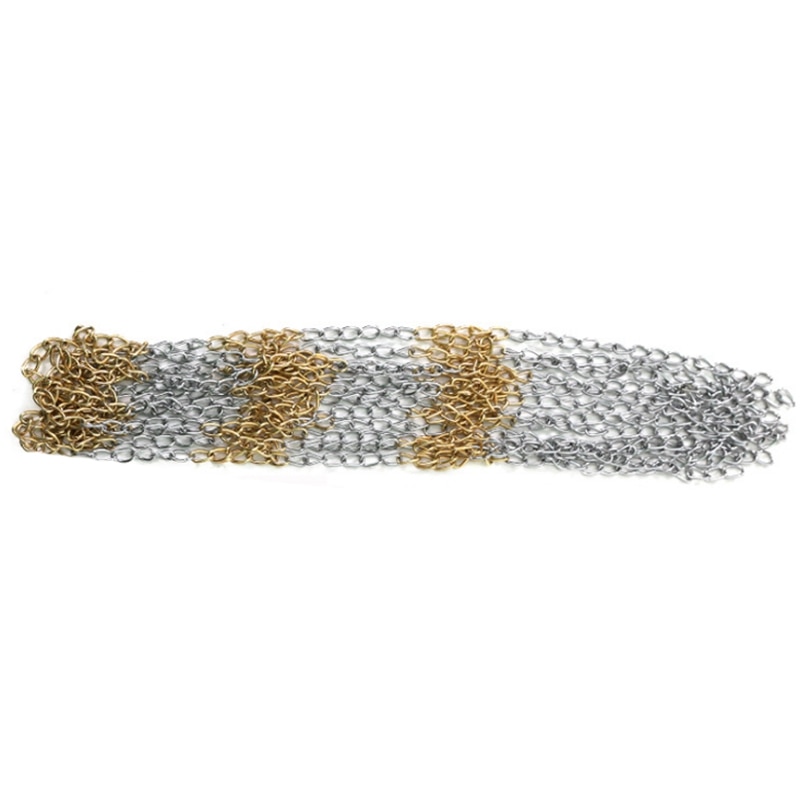 Iron Chain Basketball Net Standard Heavy Duty Basketball Goal Net Replacement Basketball Net Gold Silver: Default Title