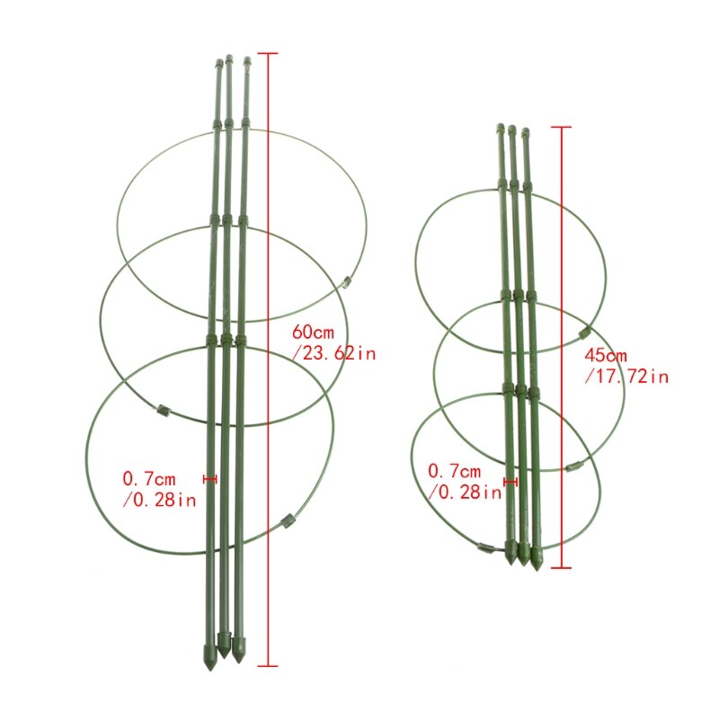 Garden Plant Support Climbing Plants 45cm 60cm Conical Trellis Supporter Frame for Climbing Plants