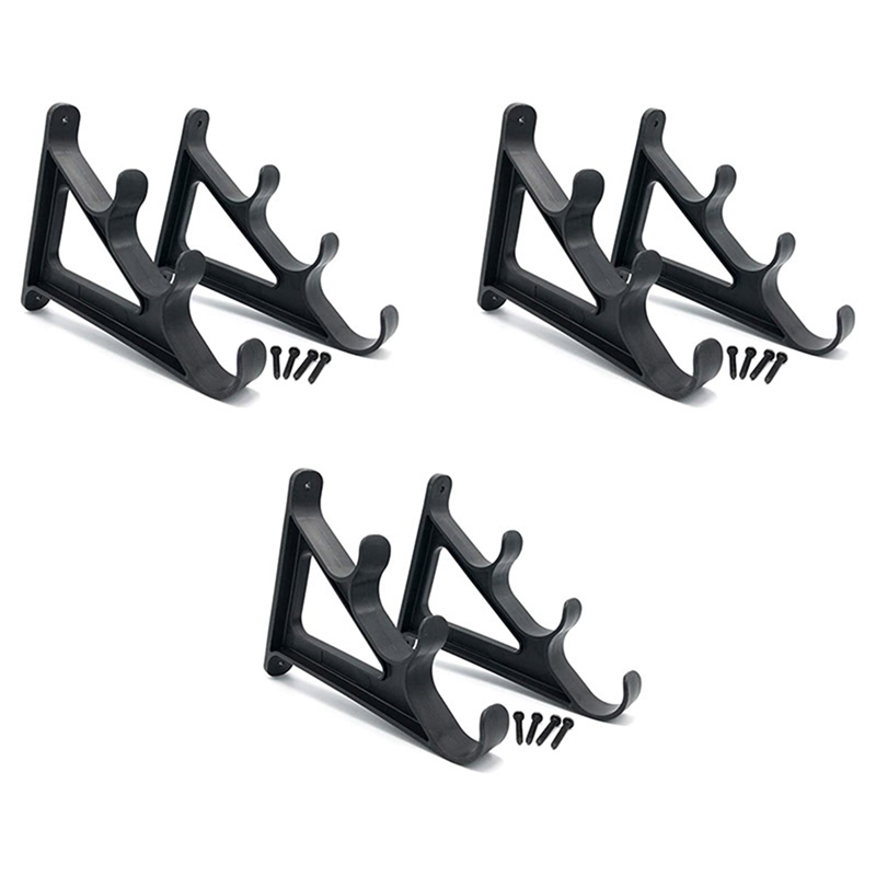 3Pack Fishing Rod Wall Holder Set - Rod Holder For Wall Mounting - Horizontal Rod Racks: Default Title