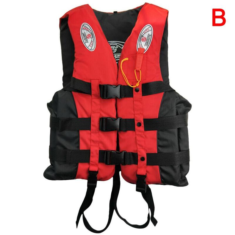Adults Life-jacket Aid Vest Kayak Ski Buoyancy Fishing Surfing Watersport Swimming Universal Boat Boating Windsurfing X7T6: Red / XXL