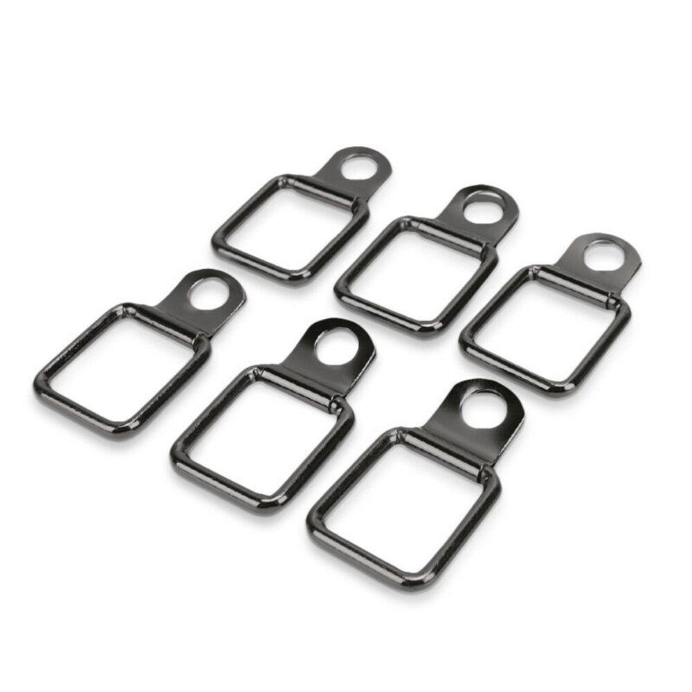 6 Stuks D Ring Rvs Tie Downs Voor Jeep Wrangler Cargo Black Heavy Duty Auto