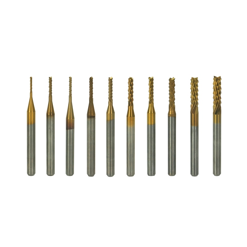 10 Stks/partij Boren Bits Cutter Carving Mes Voor Pvc, Hout, Acryl, Mdf, abs Materiaal Cnc Router Tool Bits