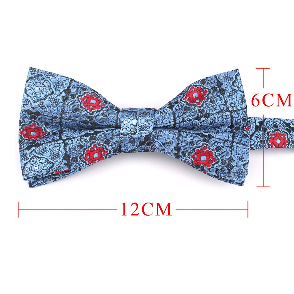 Pajarita clásica de Jacquard para hombre, pajaritas florales para adulto, de boda y negocios, trajes de mariposa, novedad