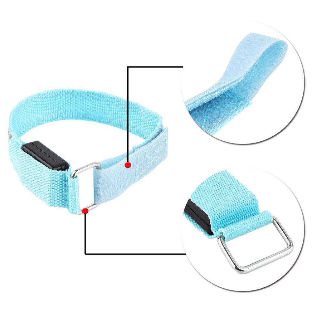 Arm Warmer Belt Bike LED Armband LED Safety Sports Reflective Belt Strap Snap Wrap Arm Band Armband