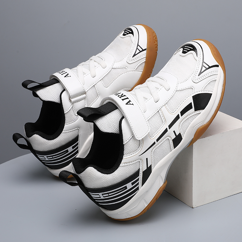 Badmintonschoenen voor jongens, trainingsschoenen, sportschoenen voor binnen en buiten, antislip en slijtvast, ademend mesh, tafeltennissneaker.