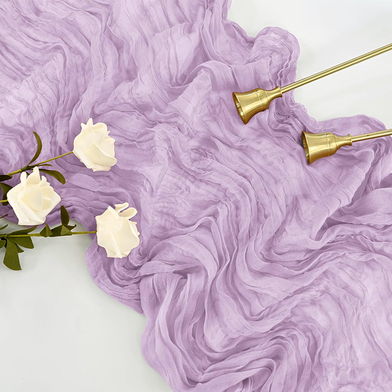 Beige tafelloper gaas kaasdoek rustiek pure Boho bruiloft decoratie tafelkleed baby shower kerst verjaardag partij decors: 30*220cm / Goud