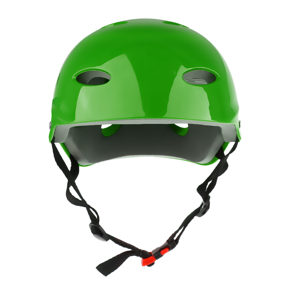 Colorful Adjustable Water Sports Safety Helmet Hard Protection Hat for Wakeboard Kayak Canoe Surf Skate All Sizes Skateboard Jet: Green L