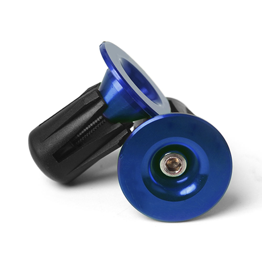 Góra rower blokada ze stopu aluminium zaślepka MTB Droga uchwyt rowerowy kierownica wtyczka zaślepka akcesoria rowerowe zaślepka zaślepka zaślepka: niebieski