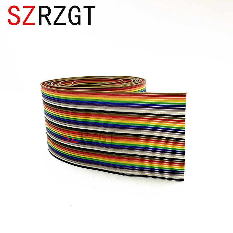 1 m 2 m 3 m 4 m 5 m 10 m 40 pin Vlakke Kleur Rainbow Ribbon IDC Kabel draad Rainbow Kabel