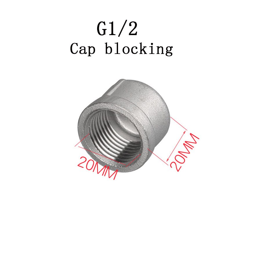 1/2" 3/4" 1 BSP Thread Tee Elbow Docking Hex Nipple Threaded Reducer Pipe Fitting 304 Stainless Steel: Grey