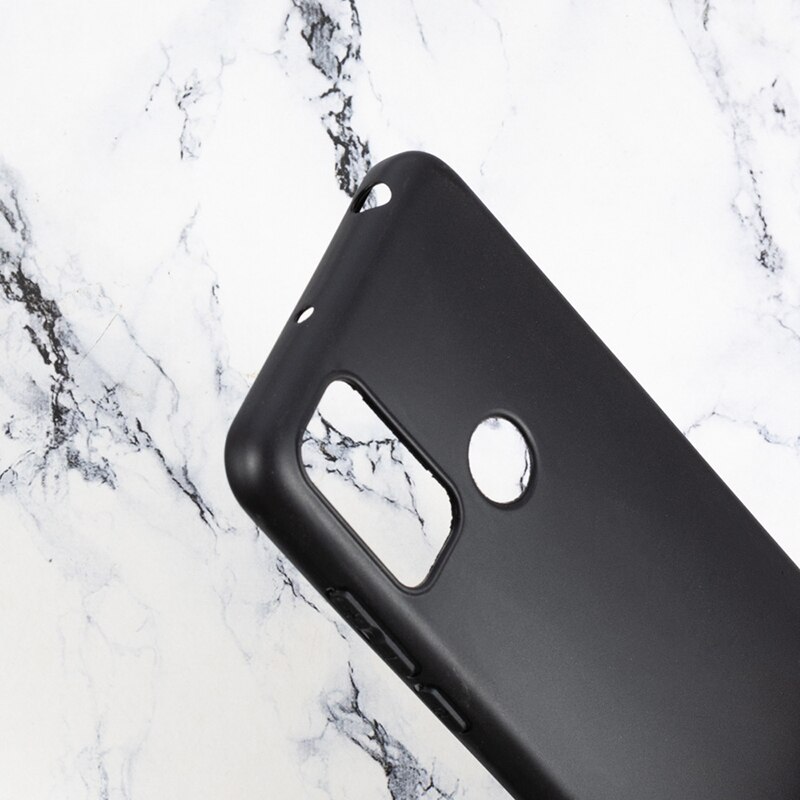 transparent Telefon fallen Für TCL 20E 20Y etui auf TCL20E TCL20Y Zurück Abdeckung Weichen Schwarz TPU Fällen Vetro Glas auf TCL 20Y 20E Pelicula