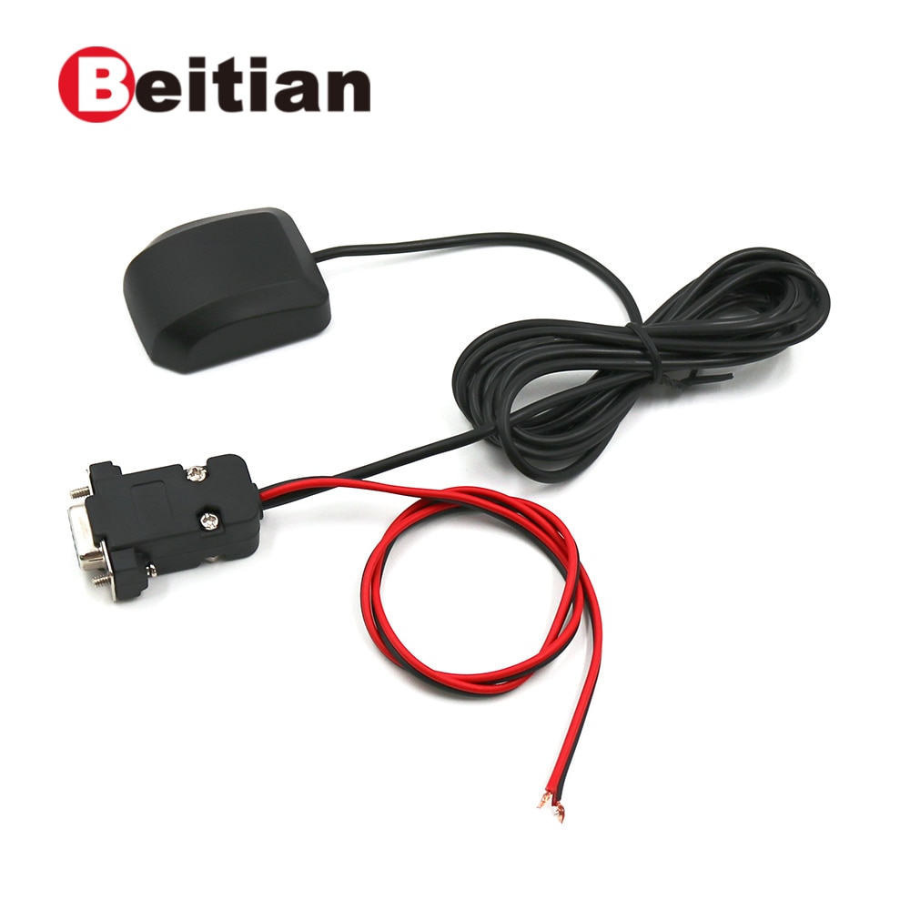 Beitian RS232 DB-9 Vrouwelijke + Power Kabel Gnss Ontvanger Gps + Glonass Ontvanger, 9600, Nmea, 4M Flash, 2 M, BN-81DN