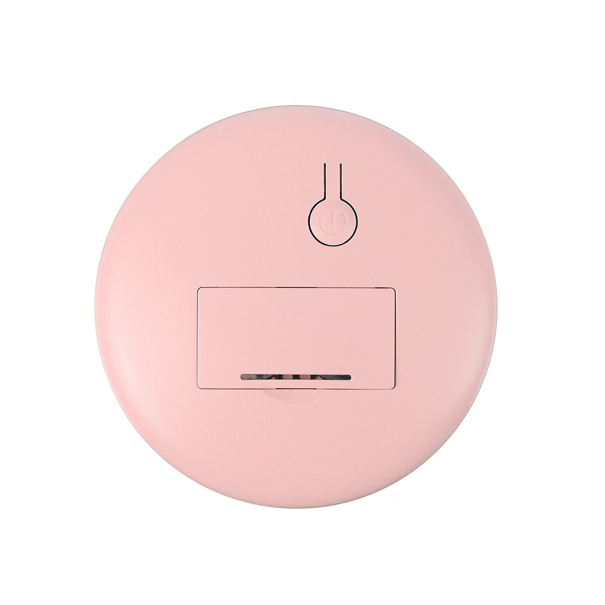 Mini led make-upspiegel, handzaam, opvouwbaar, draagbaar, micro usb-aansluitkabel, oplaadbare cosmetische spiegel, 12 led's mini make-upspiegel: Roze