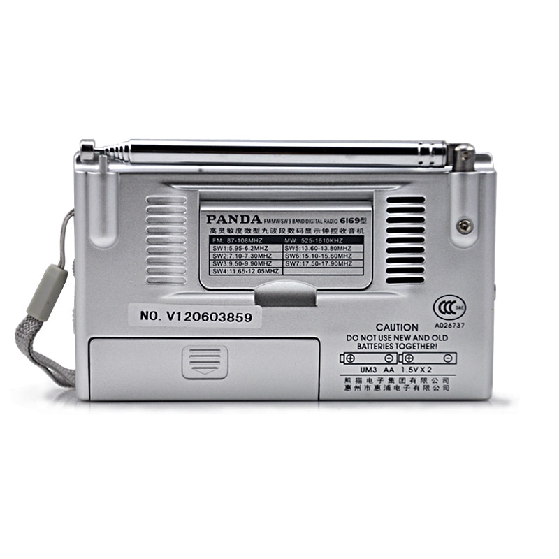 Portable FM Stereo Radio Full-range Search AM FM stereo Radio Power Digital Receiver Radio Station Mini Speaker Support Earphone