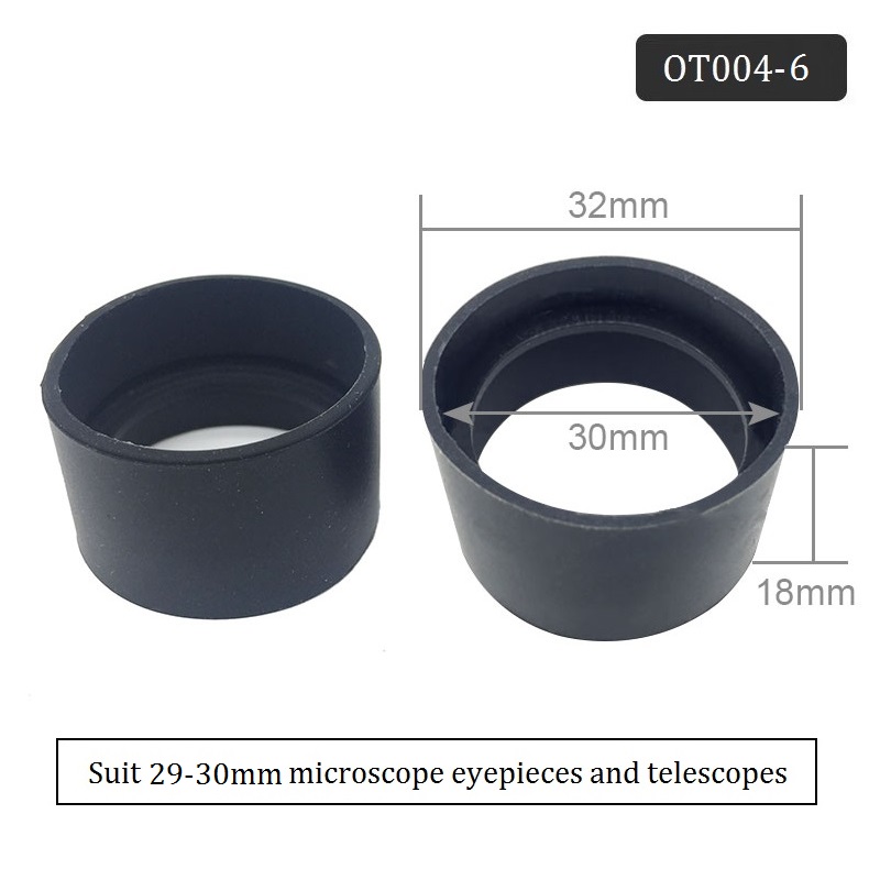 Okular-Augenmuscheln, Kappen, ein Paar Gummi-Ferngläser, Augenschützer, Stereomikroskop-Teile, Teleskope, Augenmuscheln, Innendurchmesser 29–36 mm: Weiß