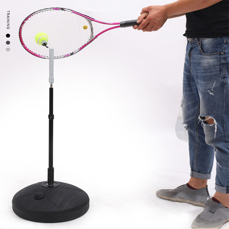 Tennisträningsverktyg utomhus topspin träningsmaskin bärbar bollträning nybörjarutrustning tennistillbehör