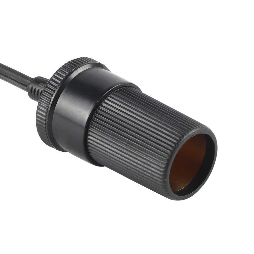 Universal 12V Car Auxiliary Cigarette Lighter Socket Connector Battery Crocodile Clips Power Adapter Extension Cord