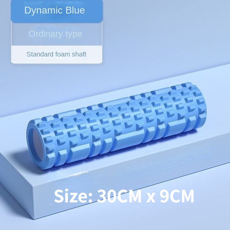 Yoga Column Gym Fitness Foam Roller Pilates Yoga Exercise Back Muscle Massage Roller Soft Yoga Block Muscle roller: Sky Blue