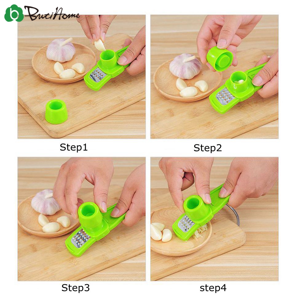1PC Plastic Ginger Garlic Grinding Tool Magic Garlic Peeler Slicer Cutter Grater Planer Garlic Press Kitchen Cooking Gadgets