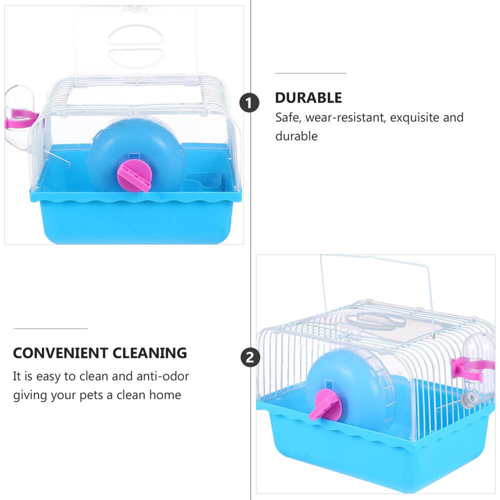 Casa portátil para mascotas, jaula para villa, jaula para hámster, nido para mascotas, ardilla Chinchilla, 1 ud.