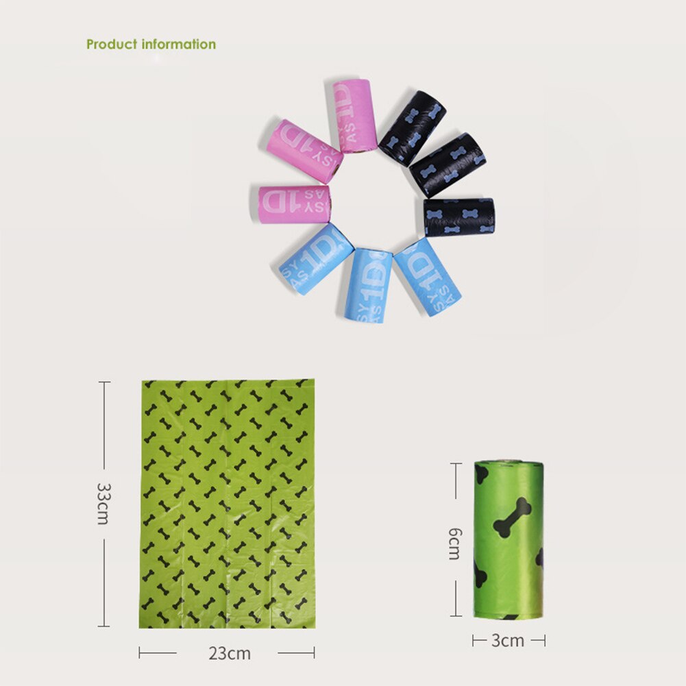 Biodegradable Pet Dog Poop Bag Zero Waste Dog Puppy Pooper Bags Paw Doggy Litter Poop Bag Dispenser Pets Products Dogs Outdoor