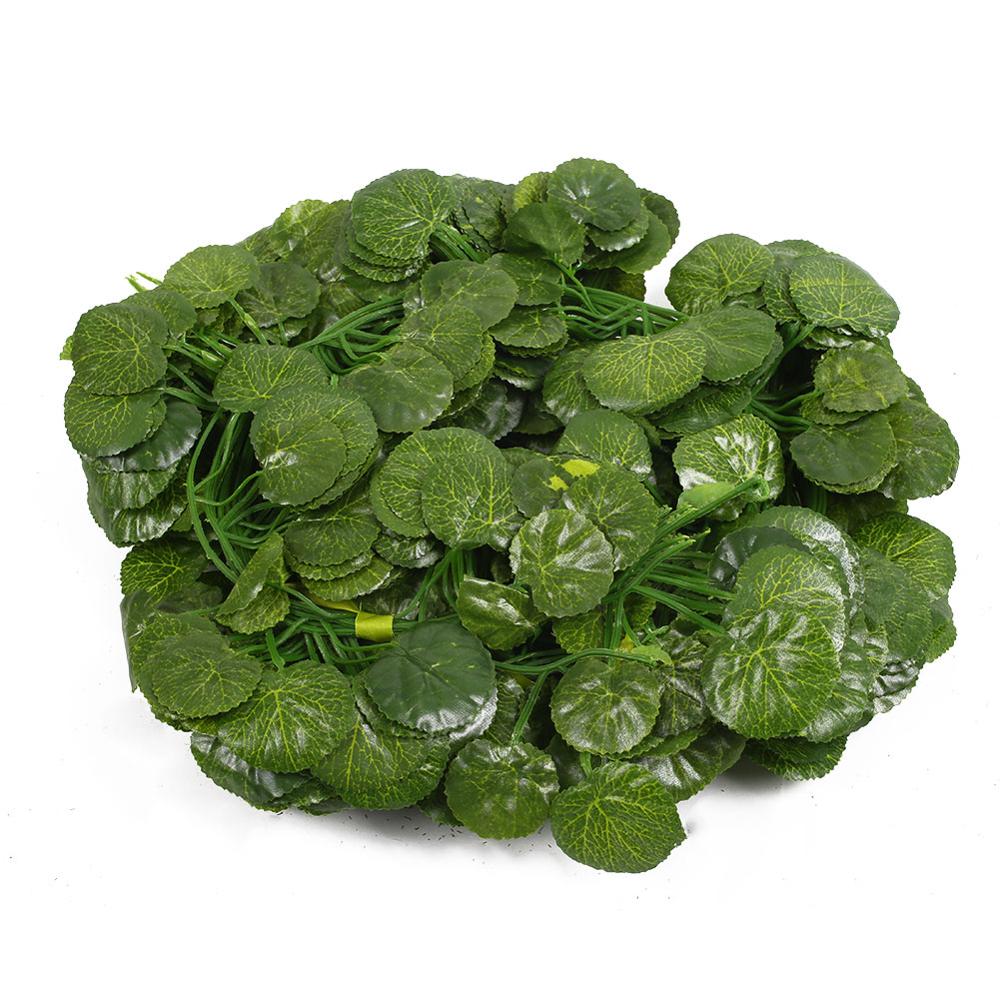 2m sztuczna kiedykolwiek zielona roślina sztuczny bluszcz liściasta winorośl ciąg wesele sufit impreza dekoracje: Crabapple leaf
