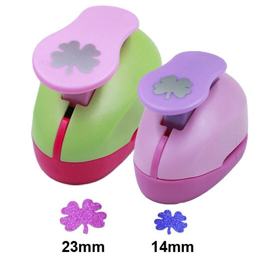 Christmas Snow Punch Craft 2pcs Snowflake (1pc 5/8&quot; and 1pc 1&quot;) hole punch set Scrapbook Paper Puncher Children&#39;s diy: Four leaf