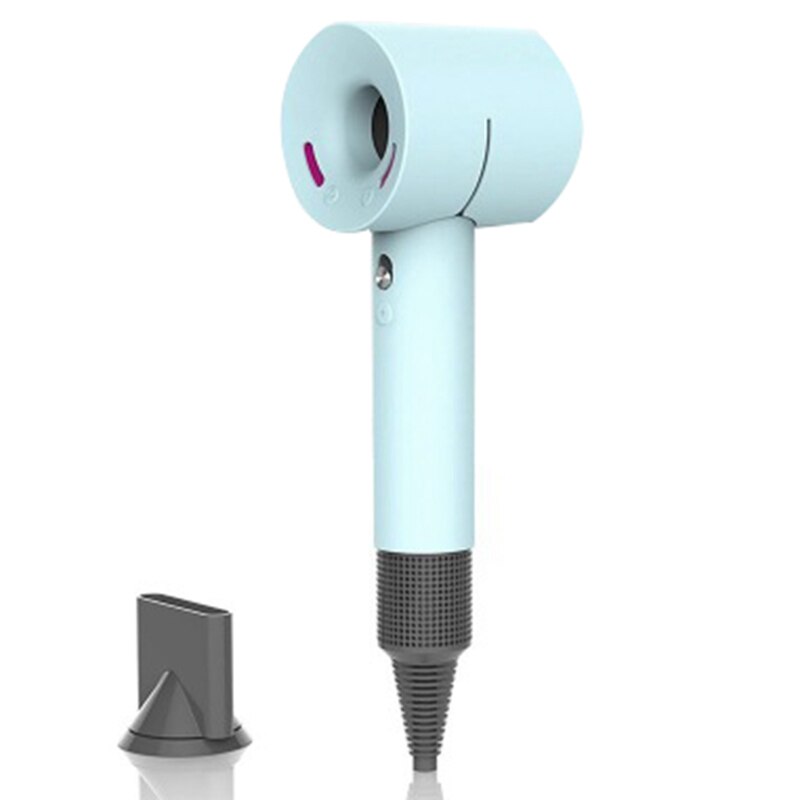 Blødt silikone beskyttelsescover til dyson supersonic hårtørrer ,360 fuld beskyttelse opladningsetui til dyson blæser cover hud: Blå