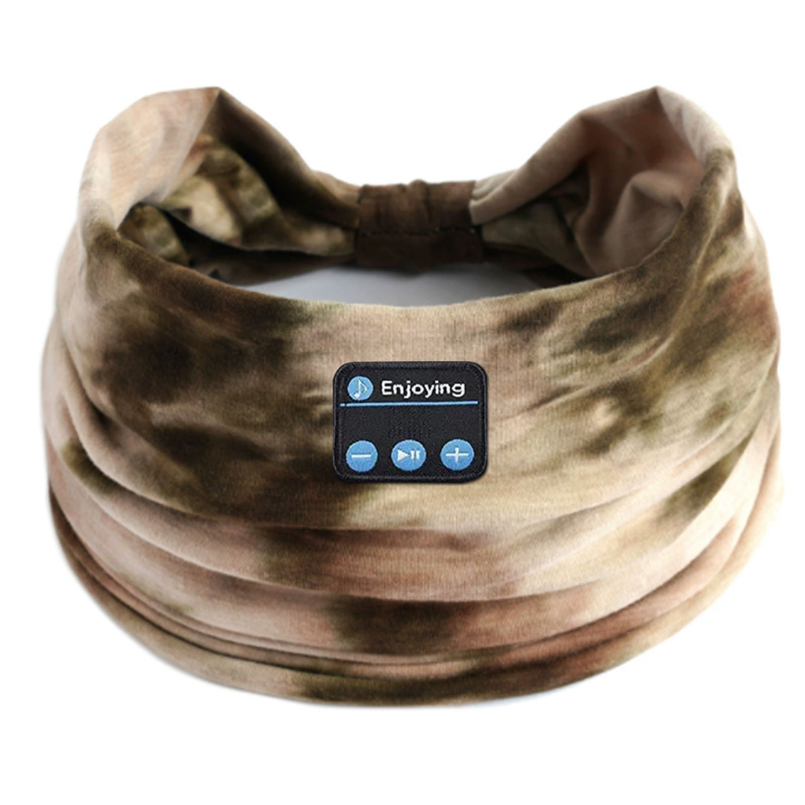 Bluetooth-Kopfhörer, Sport, Schlafen, Stirnband, elastisch, kabellose Kopfhörer, Musik, Augenmaske, kabelloses Headset, Boho-Stirnband, Yoga, Arbeit: Gelb