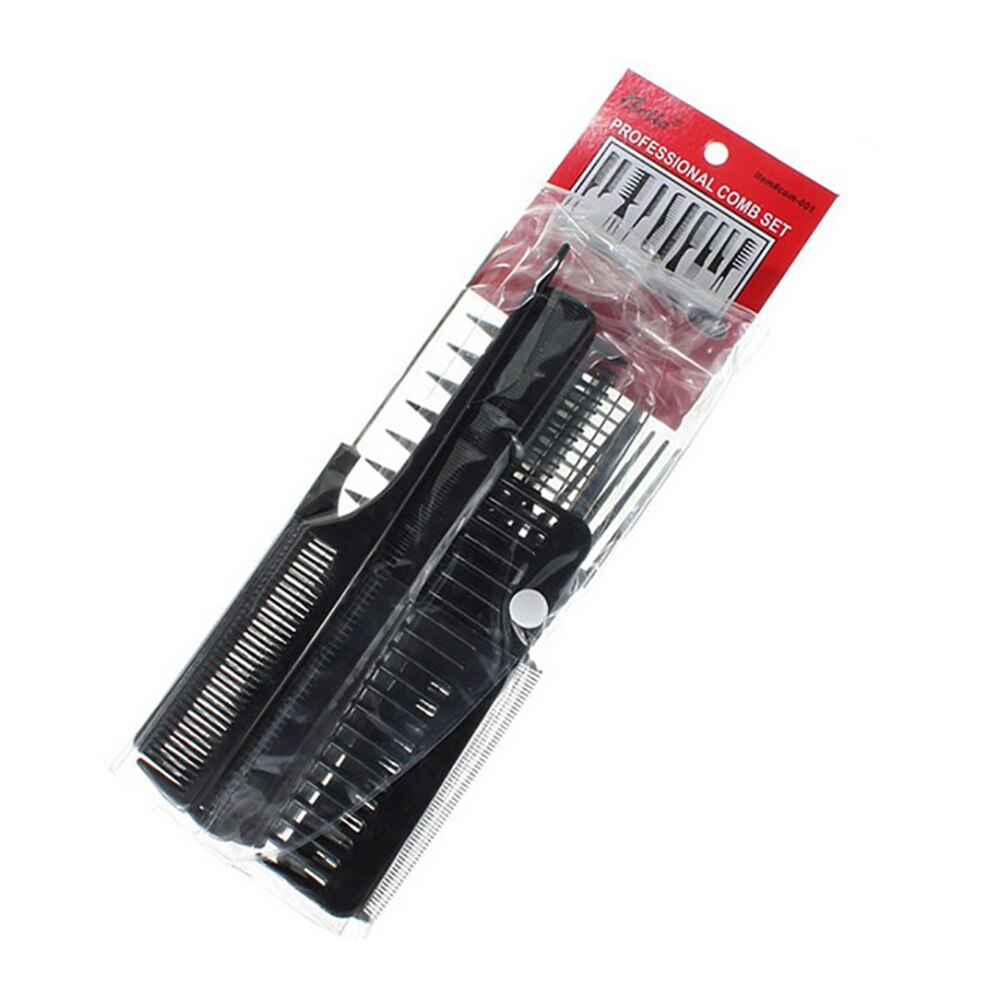 10 pcs Hairdressing Comb Black Hair Combs 10 Piece Special Hair Combs For Barber Training Barber Shop Hair Styling Comb
