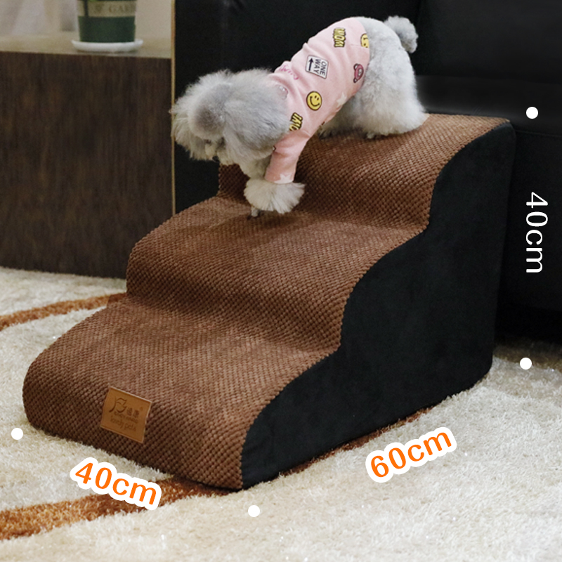 Pet Stair Dog Climbing Small Stairs Kitten Dog Stepping Pet Stairs Stepping Bed Four-layer Climbing Dog Ladder Go To Bed Ladder: 11