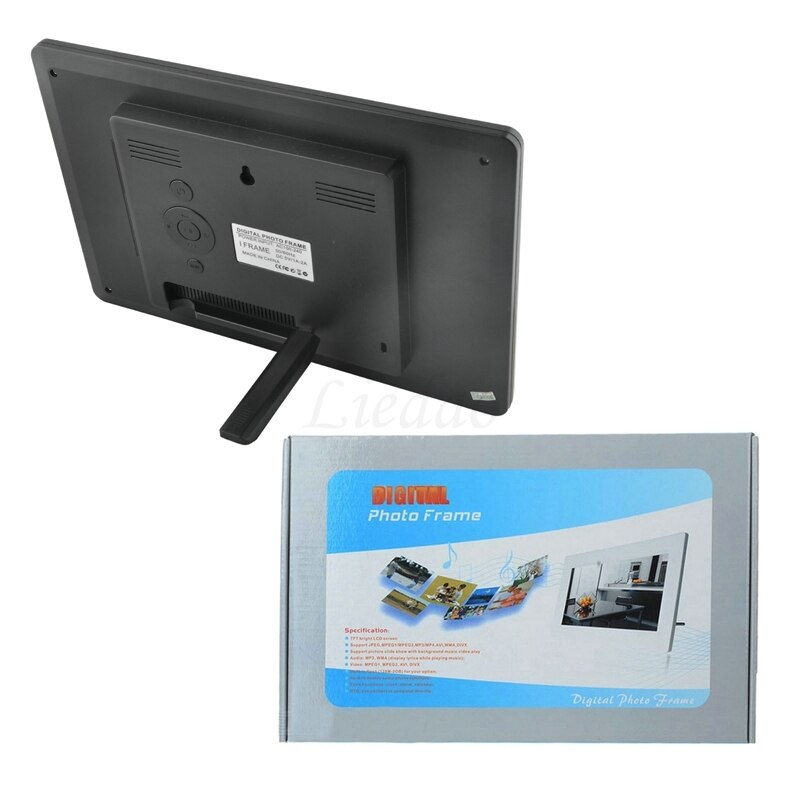 Liedao marco de fotos Digital de 10 pulgadas pantalla LED retroiluminación HD álbum electrónico foto de música vídeo porta retrato digital