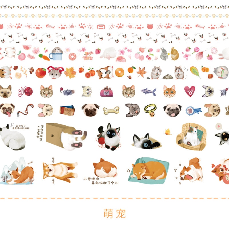 10 Rolls Masking Washi Tape Set Vintage Floral Plant Flamingo Decorative Sticker Diy Adhesive Label For Scrapbooking Planner