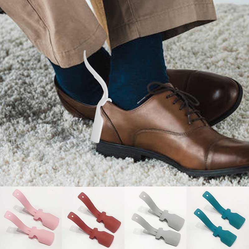 2Stck Professionelle Schuhlöffel Bunte Kunststoff Schuh Horn Löffel Schuhlöffel Schuhe Heber Werkzeug Schuhe Zubehör schuh heber Süssigkeit Farbe