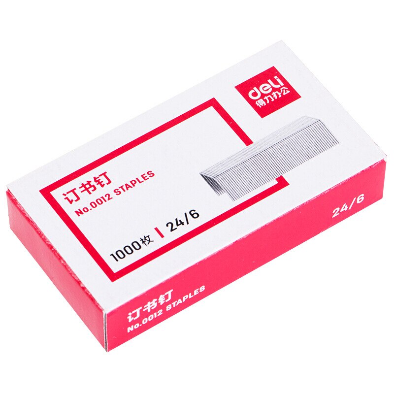 Deli 0012 Staples 1box 24/6 General-purpose Staples No. 12 Staples Learning Office Supplies Books Nails