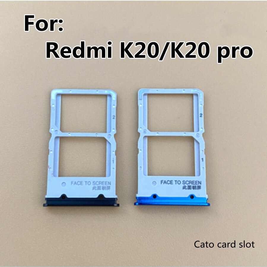 Voor Xiaomi Redmi K20 Sim-kaart Houder Lade Sim-kaart Lade Houder Slot Adapter Voor Redmi K20 Pro Sim Crad lade Vervanging