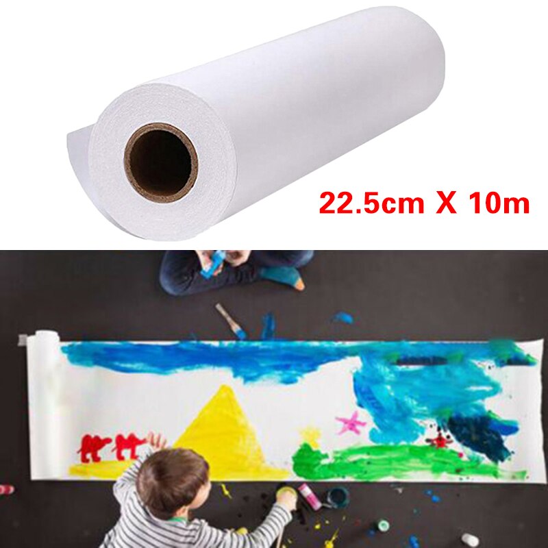 White Arts and Crafts Paper Roll Watercolor Paper Roll Easel Paper Roll Drawing Supplies