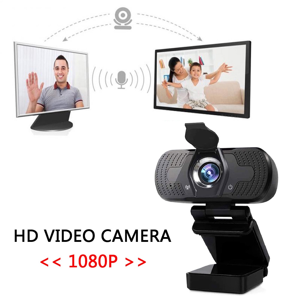 Usb Camera Hd 1080P Computer Camera Met Stofkap Webcam Voor Webcast Video Conferentie Webcam Full Hd 1080P camara Web Para Pc