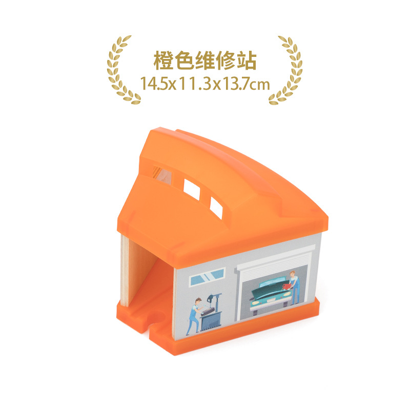 Houten Trein Station Auto Garage Speelgoed Beuken Houten Track Railway Bridge Fit Biro Alle Merken Houten Spoor Speelgoed Voor Kinderen: Roze