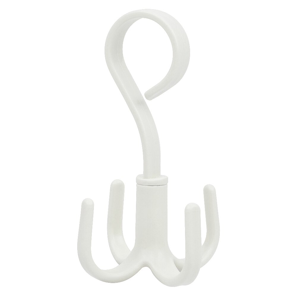4pcs Hangers for Clothes Space Saving Bag Holder Wardrobes Handbag Rack 360 Degrees Rotating Hook Wall Hooks for Kitchen Bedroom: Beige