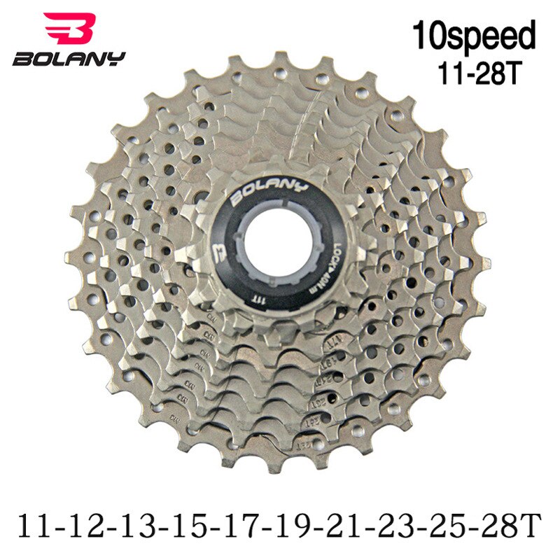 Bolany straße kassette 8 9 10 geschwindigkeit 11-28T 25T rennrad freilauf 8V 9V 10V Breite Verhältnis ultraleicht 280g fahrrad schwungrad Zahn
