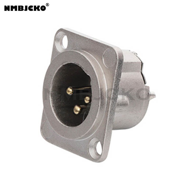 NMBJCKO 2U32CH audio connectors D-Series Panel Mount Jack Chassis Panel Mount Connector with D-series rack panel: xlr male 3p-1