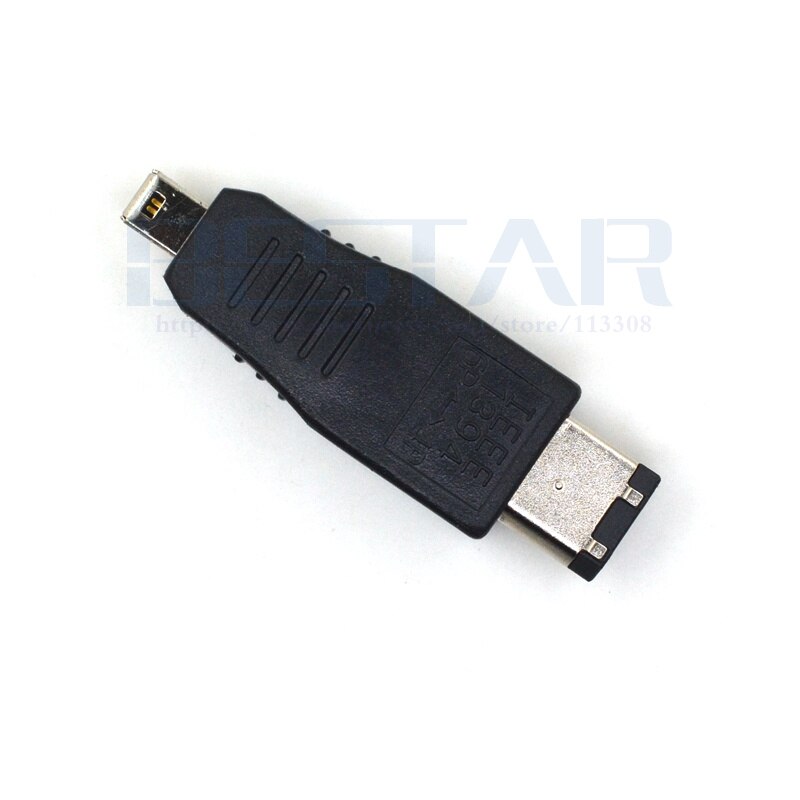 IEEE 1394 adapter IEEE1394 6Pin to 4Pin Firewire Connector Adapter IEEE-1394a Male to Male 6-Pin to 4-Pin
