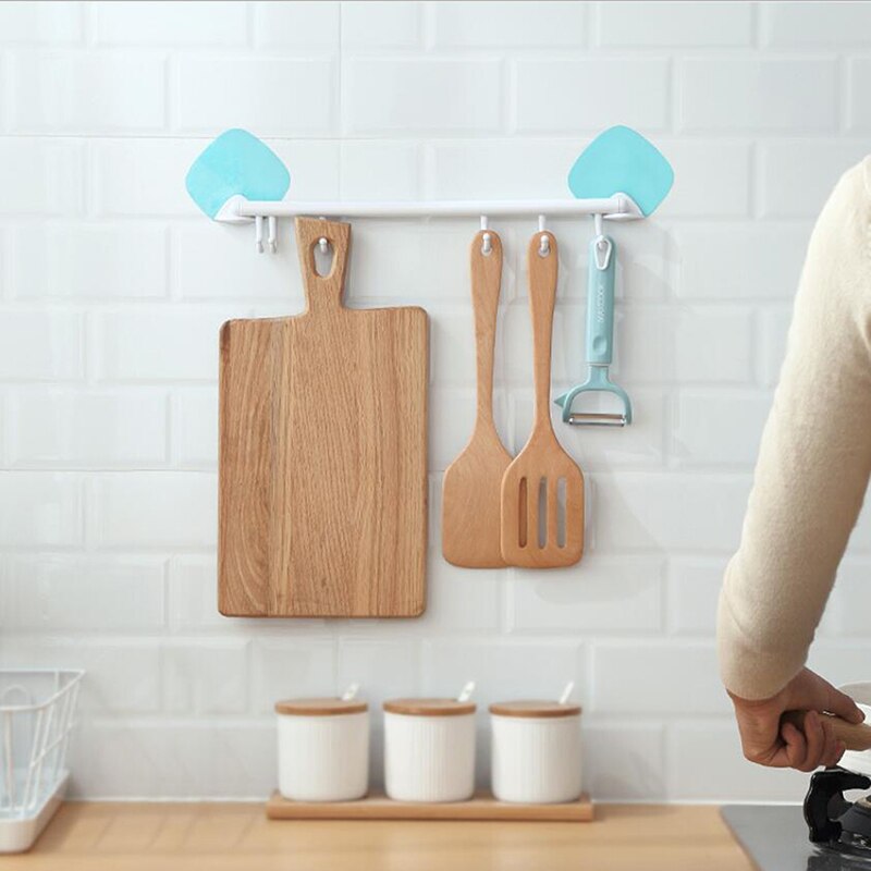 Huishoudelijke naadloze haak sterke deur achter de plank badkamermuur zonder te ponsen hangende handdoekhaak keuken badkamerhaak