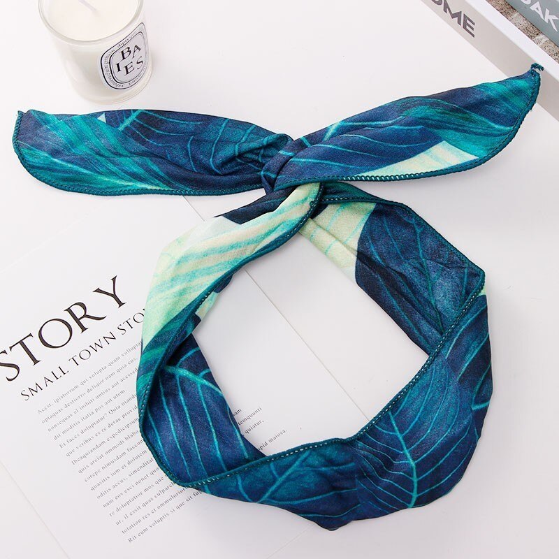 1/2 st baby turban blommigt pannband flicka rosetter blomma mamma och dotter tryckta pannband knytknut kanin öra hårband: 1 st bebis eller mamma d