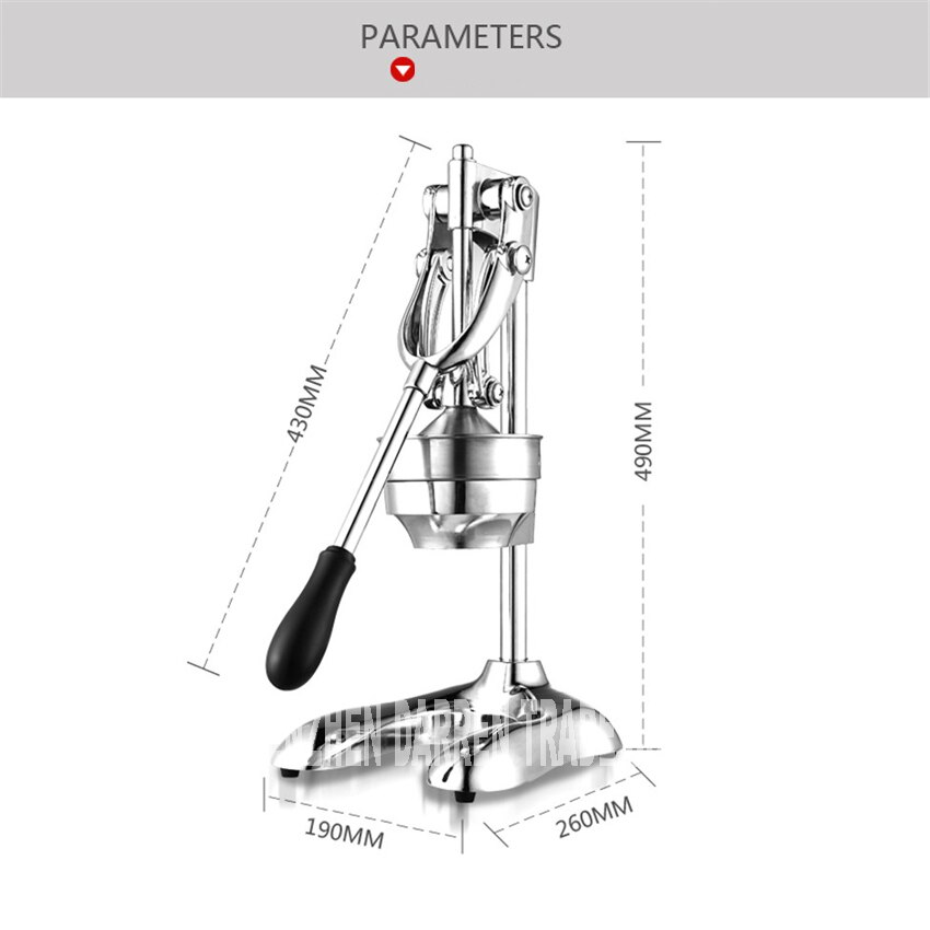 Home 304 Stainless steel citrus juicer orange lemon lemon fruit juicer manual hand press juicer commercial pressing machine