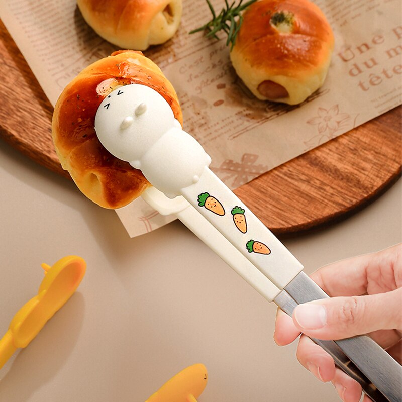 cartone animato pinza casa cucina cibo clip alto temperatura resistente silicone 집게 zucchero pinza per torta dolce frutta pince a sucre